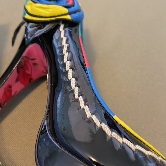 GORGEOUS BETSEY JOHNSON. Vero  Cuoio Open toe.  High heels womens shoes size 7” - Picture 14 of 15